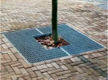 Copertura dell'albero a griglia in acciaio