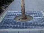 Copertura dell'albero a griglia in acciaio