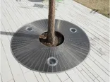Copertura dell'albero a griglia in acciaio